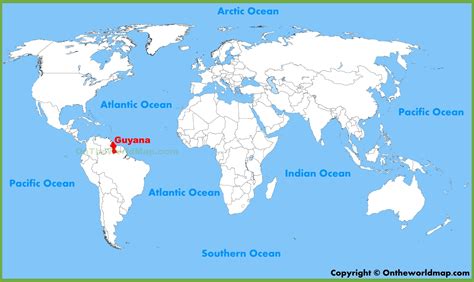 guyana in world map.
